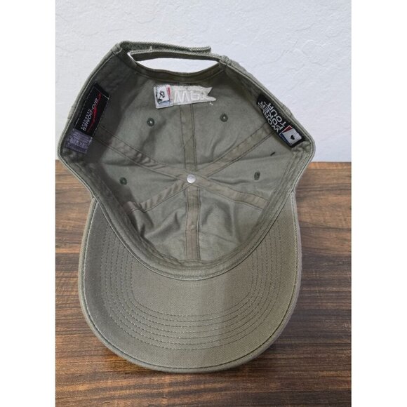 Big Nuts Texas Hold Em Adjustable Baseball Cap WPT Logo Olive Green Cotton Hat - Picture 9 of 11